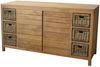 Waschbeckenunterschrank Skara Teak Massivholz - Breite vom Unterschrank: 120 cm Bild 5