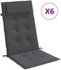 vidaXL Hochlehner-Auflagen 6 Stk. Anthrazit Oxford-Gewebe 361876 Bild 2