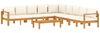 vidaXL 6-tlg. Garten-Sofagarnitur mit Kissen Massivholz Akazie 3214854 Bild 2