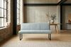 KAWOLA Esszimmerbank ELEEN Leder hellblau 183cm 85 x 69 x 183 cm Bild 4