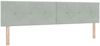 vidaXL Boxspringbett mit Kopfteil Hellgrau 200 x 200 cm Samt 3340406 Bild 5