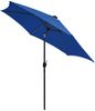 vidaXL Sonnenschirm mit LED-Beleuchtung und Alu-Mast 300 cm Azurblau 47367 Bild 3