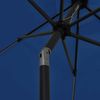vidaXL Sonnenschirm mit LED-Beleuchtung und Alu-Mast 300 cm Azurblau 47367 Bild 5