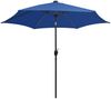 vidaXL Sonnenschirm mit LED-Beleuchtung und Alu-Mast 300 cm Azurblau 47367 Bild 2