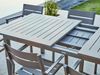 Gartenesstisch Lomma aus Aluminium, modern ausziehbar, Taupe, für 8-10 Personen Bild 5