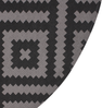 Outdoorteppich AJMER Schwarz ø 120 cm Bild 5