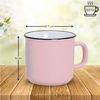 matches21 HOME & HOBBY Tasse Kaffeetassen Emaille-Optik Pastell, Teetassen 3er Set, 350 ml, 3-tlg, Porzellan, Dopamin Deko Kaffeebecher für Tee & Cappuccino Bild 2