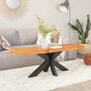 vidaXL Tischplatte 100x40x3,8 cm Oval Massivholz Akazie 370094 Bild 2