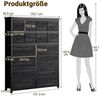 GarveeMore Kommode Schrank Aufbewahrungsschrank mit 16 Schubladen 103*30*130cm Bild 3