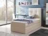 Boxspringbett 'Minvan 2' rechts beige 80x200 cm Bild 2