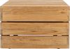 Beistelltisch aus recyceltem Teakholz, massiv und quadratisch, natur, Outdoor mit Rollen, 54 cm Bild 2