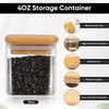 Gewürzgläser Set 12er 120ml Organizer Bambusdeckel Etiketten Kreidestift Bild 3