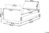 Chaiselongue ARCHIANE Stoff Hellbeige Bild 2