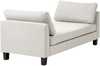 Chaiselongue ARCHIANE Stoff Hellbeige Bild 4