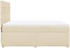 vidaXL Boxspringbett mit Matratze Creme 140x200 cm Stoff 3291308 Bild 5