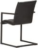 vidaXL Freischwinger 2 Stk. Schwarz Echtleder 321848 Bild 5