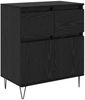 vidaXL Sideboard mit Schubladen Schwarz Eichen-Optik 60 x 35 x 70 cm 881734 Bild 2
