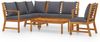 vidaXL 5-tlg. Garten-Lounge-Set mit Auflagen Massivholz Akazie 3057777 Bild 2