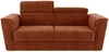 Vente-unique - RIZORA Sofa Stoff Rot - B 223 cm96 cm x H 88 cm x L 210 cm Bild 3