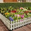 HTI-Living Zaun Weiß Beeteinfassung Länge 720 cm Bild 2