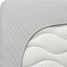 Schlafgut Spannbettlaken Premium, Gummizug: rundum, (1 Stück), Mako-Zwirn-Jersey, Grey Light, S 90x190cm - 100x220cm Bild 4