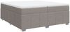 vidaXL Boxspringbett mit Matratze Taupe 200x200 cm Stoff 3285502 Bild 2