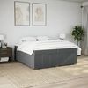 vidaXL Boxspringbett mit Matratze Taupe 200x200 cm Stoff 3285502 Bild 3