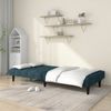 vidaXL Schlafsofa 2-Sitzer Blau Samt 375840 Bild 3