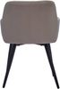 Esszimmer Armlehnstuhl Samt taupe schwarz Metallbeine LARS 69065378 Bild 3
