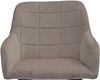Esszimmer Armlehnstuhl Samt taupe schwarz Metallbeine LARS 69065378 Bild 5
