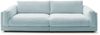 KAWOLA Big Sofa RAINA Cord hellblau 85 x 150 x 254 cm Bild 3