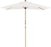 Doppler Sonnenschirm / Kurbelschirm "Alu Wood Ultra 210 x 140 Auto Tilt", natur, 210 x 140 cm Bild 2