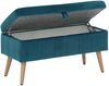 OTTO home Truhenbank AMIRA Sitzbank mit Stauraum, Maße B/T/H: 81/36/43 cm, mit Staufach, in 3 Bezugsqualitäten mit feiner Steppung Bild 4