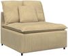 vidaXL Modulares Sofa mit Fußhocker und Kissen Graugrün 3321081 Bild 4