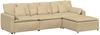 vidaXL Modulares Sofa mit Fußhocker und Kissen Graugrün 3321081 Bild 2