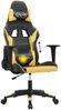 vidaXL Gaming-Stuhl mit Massagefunktion Schwarz & Golden Kunstleder 345447 Bild 5