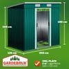 GARDEBRUK® L Gerätehaus mit Fundament Kantenschutz Bild 3