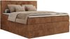 Boxspringbett, Doppelbett mit zwei Bettkästen und Multipocket-Matratze, Cord Bett - TILIANO KING - 160 x 200 cm - Orange Cord - H4 Bild 5