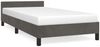 Bettgestell, Einzelbett ohne Matratze Dunkelgrau 100x200 cm Samt Bild 2