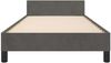 Bettgestell, Einzelbett ohne Matratze Dunkelgrau 100x200 cm Samt Bild 5