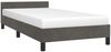 Bettgestell, Einzelbett ohne Matratze Dunkelgrau 100x200 cm Samt Bild 3