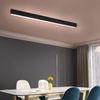 ZMH Deckenlampe LED Deckenleuchte Wohnzimmer - 107CM Wohnzimmerlampe Lang Schwarz Küchenlampe 32W Bürolampe Modern Dimmbar Fernbedienung Büro Deckenbeleuchtung Panel für Küche Schlafzimmer Bild 3