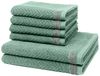 Ross Smart 6 tlg. Frottier-Set - 4 X Handtuch (50 X 100cm), 2 X Duschtuch (70 X 140cm) - 520 g/m2 - Schilf Bild 1