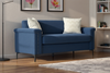Sofa 172*73.5*81.5 cm, Blau, 100% Polyester-Leinen, Taschenfederkern & Metallfüße Bild 2
