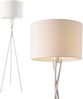 Lux. pro 'Grenoble' Stehlampe, Metall weiß, Höhe: 154 cm Bild 3