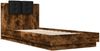 vidaXL Bettgestell mit Kopfteil Räuchereiche 90x200 cm Holzwerkstoff 3209944 Bild 3