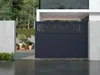 Vente-unique - BAZIO Eingangstor Metall Grau - B 4,6 cm x H 178 cm x L 348 cm Bild 2