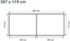 GFP Aluminium Hochbeet KINGSIZE DANIELA - 387 x 119 x 77 cm - Anthrazit, Stecksystem, langlebig Bild 5