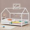 Hausbett Hesel, Kinderbett und Lattenrost, Weiß, 90x200 cm Bild 1