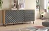 Sideboard Relief in Grau und Eiche 169 cm Bild 5